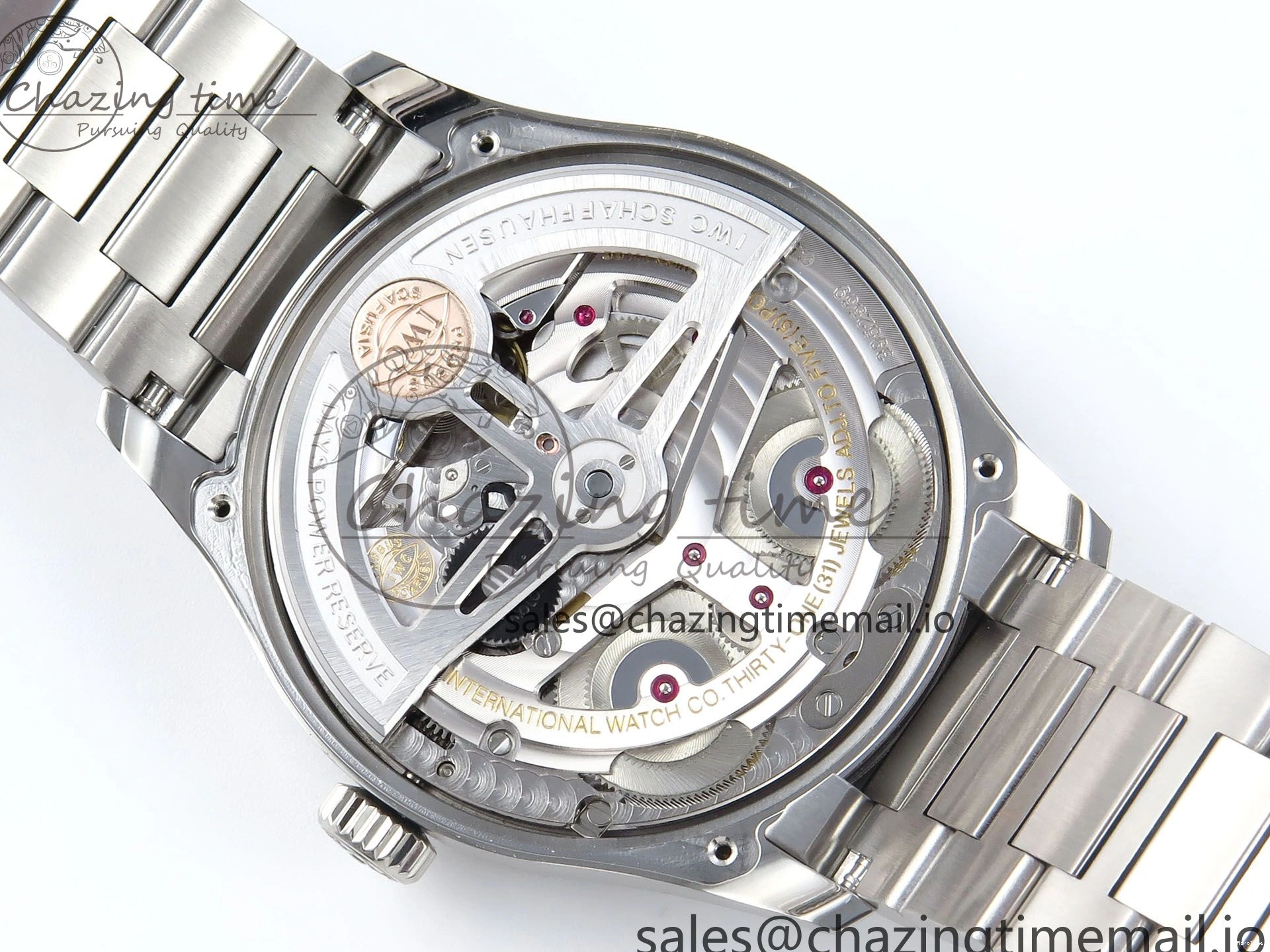 MIROTIME 0314 Portugieser Auto IWC0562B APSF 1:1 Best Edition Gold Dial on SS Bracelet A Reliable 6996